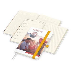 Wochenplaner Match-Hybrid Creme Bestseller, Cover-Star matt, gelb