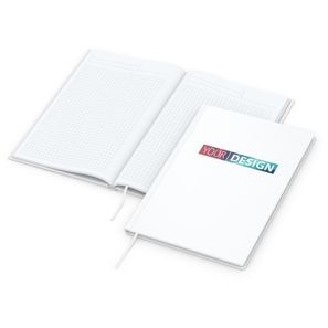 Notizbuch Memo-Book Bestseller, A5, matt-weiß