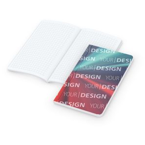 Notizbuch Copy-Book White Bestseller, Pocket, gloss-individuell
