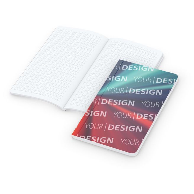 Notizbuch Copy-Book White Bestseller, Pocket, gloss-individuell