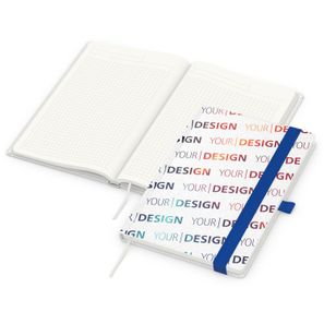 Notizbuch Match-Book, A5, Natura Recycling, mittelblau