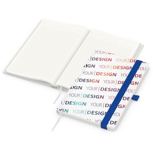 Notizbuch Match-Book, A5, Natura Recycling, mittelblau (Bild 1)