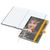 Notizbuch Match-Book White Bestseller, A5, Cover-Star, matt-individuell, gelb (Bild 2)