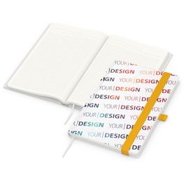 Notizbuch Match-Book, A5, Natura Recycling, gelb