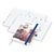 Wochenplaner Match-Hybrid White Bestseller, A5, Cover-Star gloss-individuell, mittelblau (Bild 1)