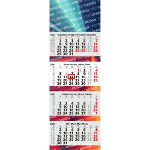 4-Monatskalender Quadro 4 Post Bestseller (Mehrblock)