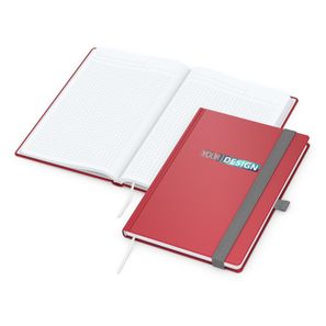 Notizbuch Vision-Book White Bestseller, A5, rot