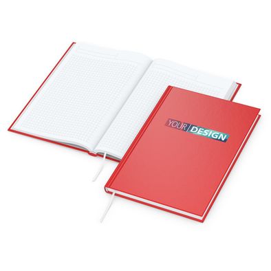 Produktabbildung Notizbuch Note-Book Bestseller, A5, matt-rot Notizbuch Note-Book Bestseller, A5, matt-rot