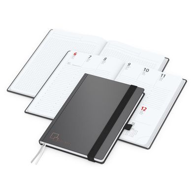 Wochenplaner Vision-Hybrid White Bestseller inkl. Kupferprägung
