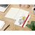 Notizbuch Match-Book Creme Bestseller, A5, Natura, individuell, rot (Bild 2)