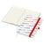 Notizbuch Match-Book Creme Bestseller, A5, Natura, individuell, rot