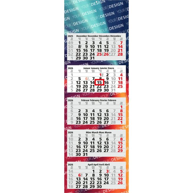 5-Monatskalender Penta Light 5 Bestseller (Mehrblock)