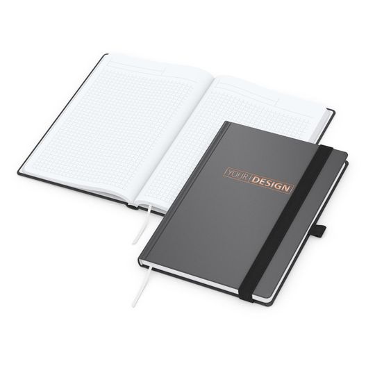 Produktabbildung Notizbuch Vision-Book White Bestseller, A5, anthrazit inkl. Kupferprägung Notizbuch Vision-Book White Bestseller, A5, anthrazit inkl. Kupferprägung (Bild 1)