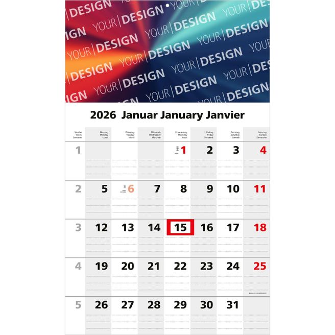 1-Monatskalender Solo 1 Bestseller (Einblatt)