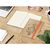 Notizbuch Match-Book Creme Bestseller, A5, Natura, braun-individuell, orange (Bild 3)