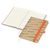 Notizbuch Match-Book Creme Bestseller, A5, Natura, braun-individuell, orange