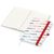 Notizbuch Match-Book, A5, Natura Recycling, rot