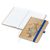 Notizbuch Match-Book White Bestseller, A5, Natura, braun-individuell, mittelblau (Bild 2)