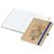 Notizbuch Match-Book White Bestseller, A4, Natura, braun-individuell, mittelblau (Bild 2)