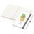 Notizbuch Match-Book, A5, Cover-Star Recycling-Matt, silbergrau (Bild 2)