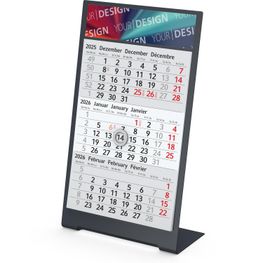 Tischkalender Desktop 3 Color Bestseller, 2 Jahre, anthrazit
