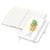 Notizbuch Match-Book, A5, Cover-Star Recycling-Matt, weiß (Bild 2)
