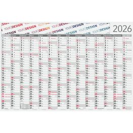 Produktabbildung Wandplaner Pure Bamboo green+blue, rot Wandplaner Pure Bamboo green+blue, rot