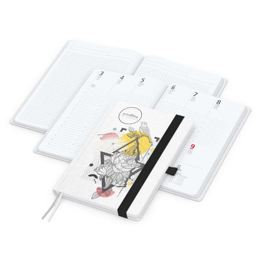 Wochenplaner Match-Hybrid White Bestseller, A5, Natura individuell, schwarz (Bild 1)