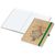 Notizbuch Match-Book White Bestseller, A4, Natura, braun-individuell, grün (Bild 2)