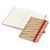 Notizbuch Match-Book Creme Bestseller, A5, Natura, braun-individuell, rot