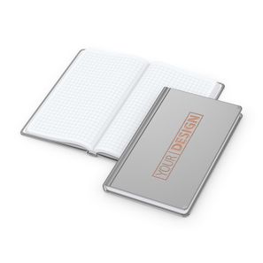 Notizbuch Easy-Book Basic Bestseller, Pocket, silber inkl. Kupferprägung