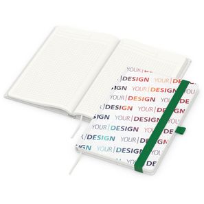 Notizbuch Match-Book, A5, Natura Recycling, grün