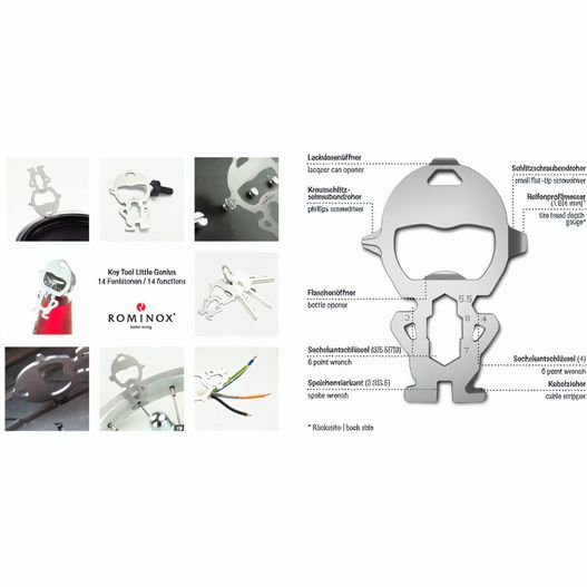 ROMINOX® Key Tool // Little Genius - 14 Funktionen (Bild 1)