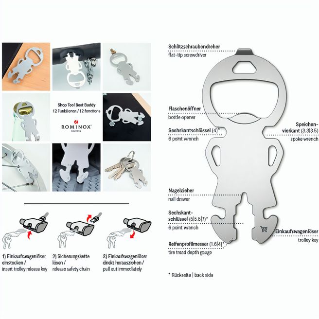 ROMINOX® Shop Tool // Best Buddy - 12 Funktionen