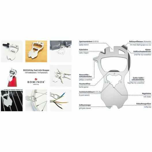 ROMINOX® Key Tool // Little Shopper - 14 Funktionen (Bild 1)