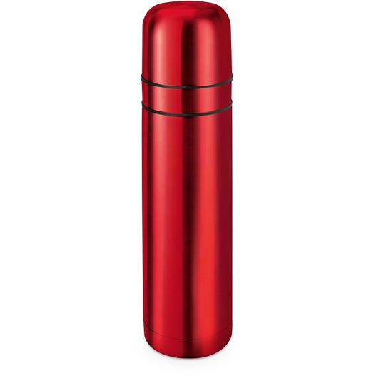 Produktabbildung Isolierkanne // Cup in Cup - mit 2 Deckeln - Rot Isolierkanne // Cup in Cup - mit 2 Deckeln - Rot (Bild 1)