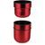 Isolierkanne // Cup in Cup - mit 2 Deckeln - Rot (Bild 3)