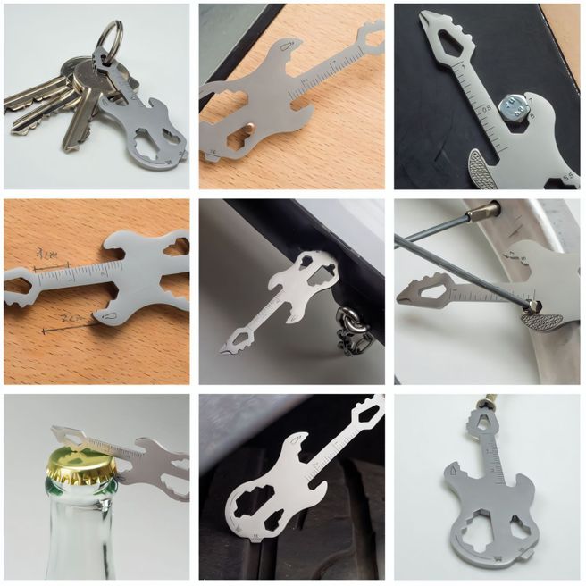 ROMINOX® Key Tool // Guitar - 19 Funktionen