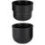 Isolierkanne // Cup in Cup - mit 2 Deckeln - Schwarz matt (Bild 2)