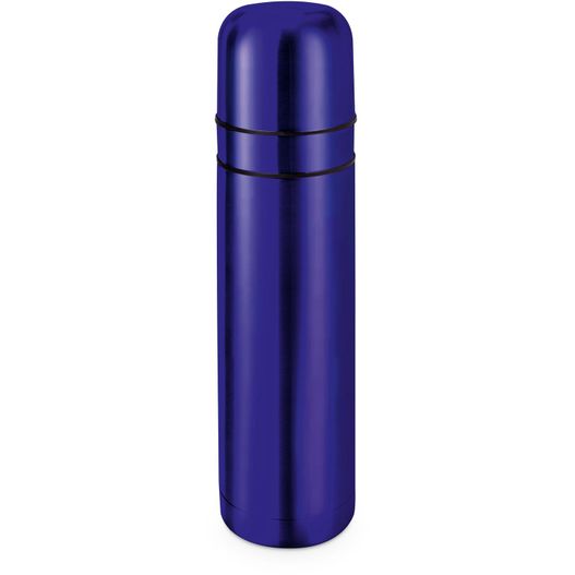 Isolierkanne // Cup in Cup - mit 2 Deckeln - Blau (Bild 1)