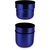 Isolierkanne // Cup in Cup - mit 2 Deckeln - Blau (Bild 3)