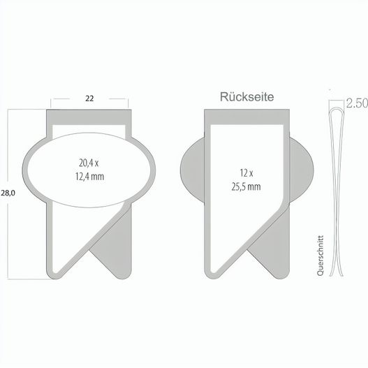 ROMINOX® Vegane Filztasche // Dupla (Bild 1)