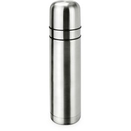 Isolierkanne // Cup in Cup - mit 2 Deckeln - Silber