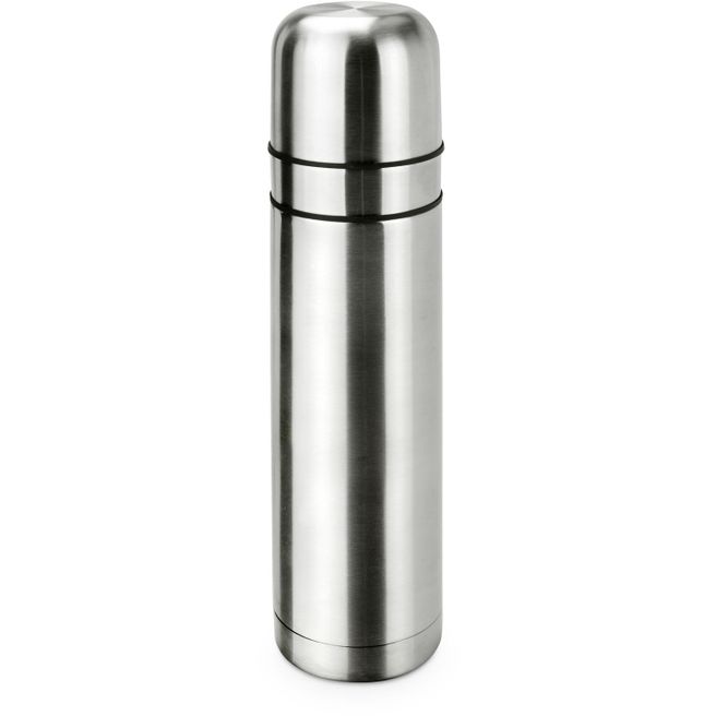 Produktabbildung Isolierkanne // Cup in Cup - mit 2 Deckeln - Silber Isolierkanne // Cup in Cup - mit 2 Deckeln - Silber