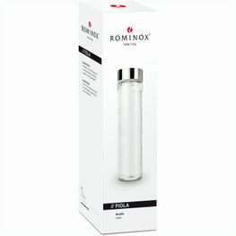 ROMINOX® Isolierkanne // Cup in Cup - mit 2 Deckeln - Silber