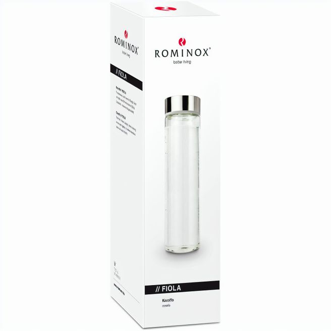 ROMINOX® Isolierkanne // Cup in Cup - mit 2 Deckeln - Silber