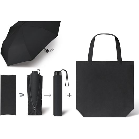 Produktabbildung Taschenschirm mit Einkaufstasche SCHIRM & SHOPPER Taschenschirm mit Einkaufstasche SCHIRM & SHOPPER (Bild 1)