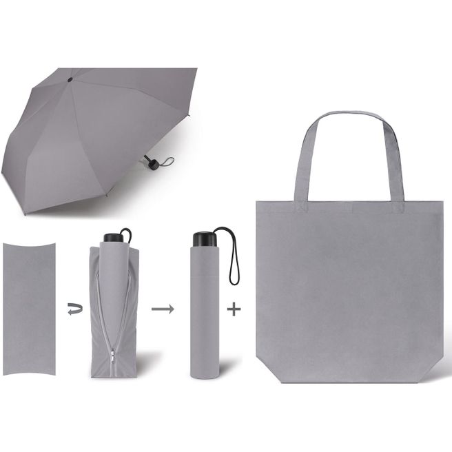 Taschenschirm mit Einkaufstasche SCHIRM & SHOPPER
