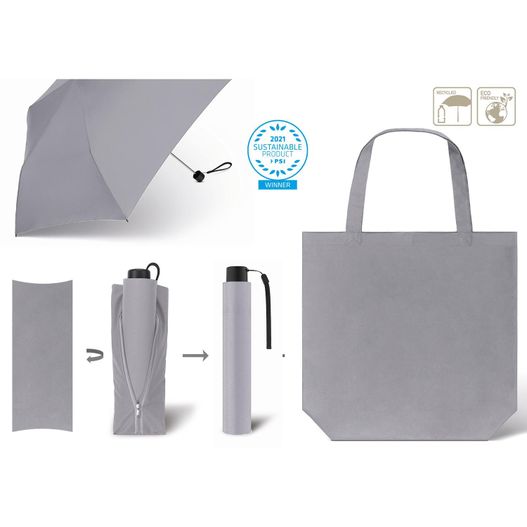 Produktabbildung Taschenschirm mit Einkaufstasche SCHIRM & SHOPPER RPET Taschenschirm mit Einkaufstasche SCHIRM & SHOPPER RPET (Bild 1)