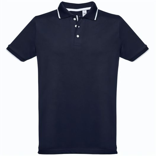 THC ROME. Zweifarbiges Baumwoll-Poloshirt für Herren (Bild 1)